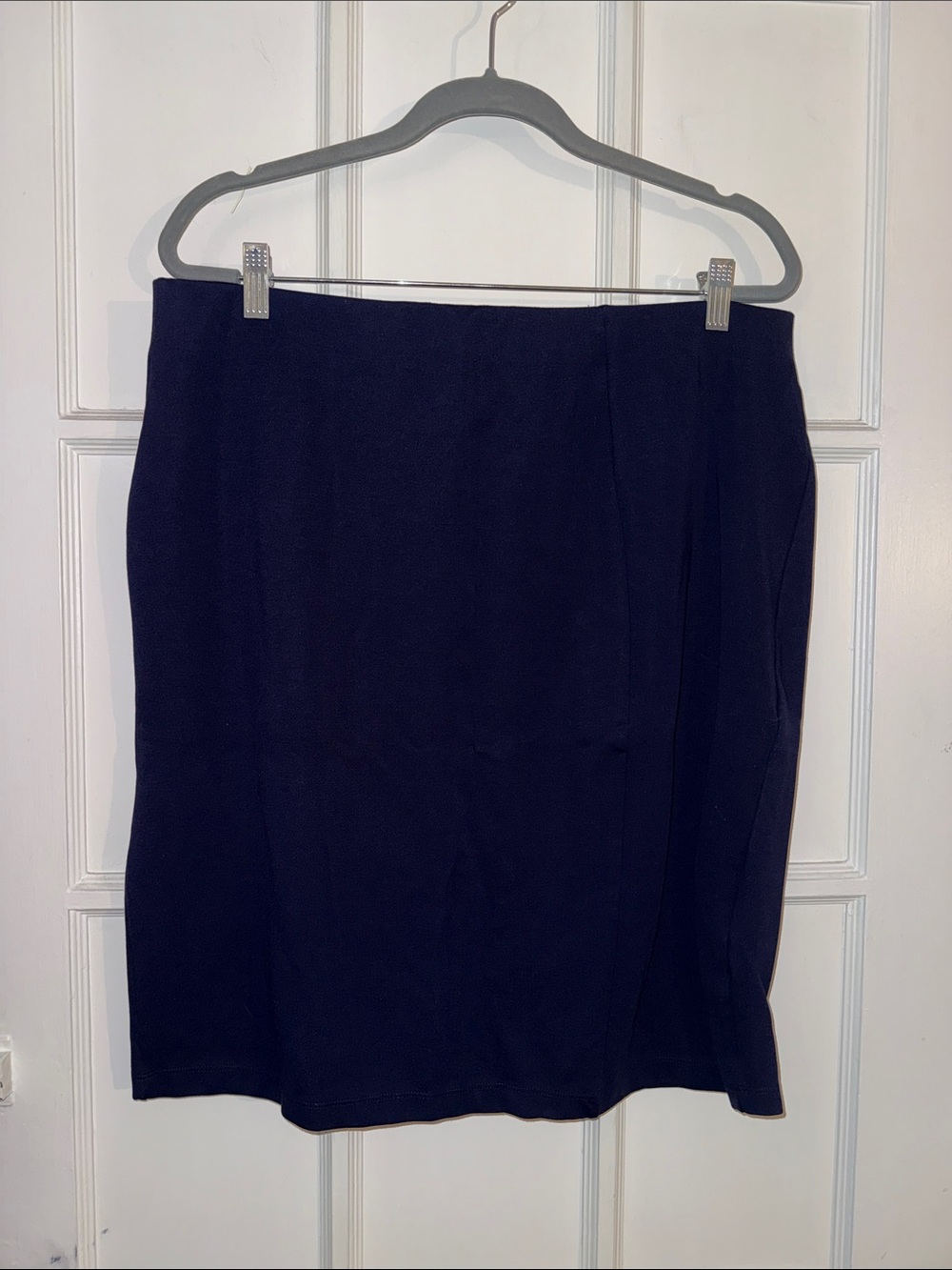 attention Navy stretch knit Pencil Skirt XL